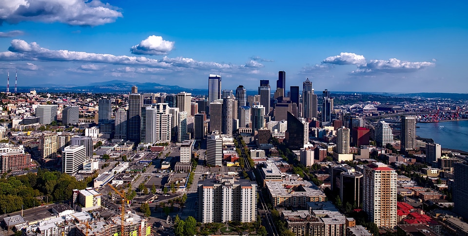 Downtown Cityscape in Seattle, Washington photo