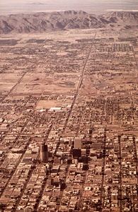 Cityscape View of Phoenix, Arizona in 1972