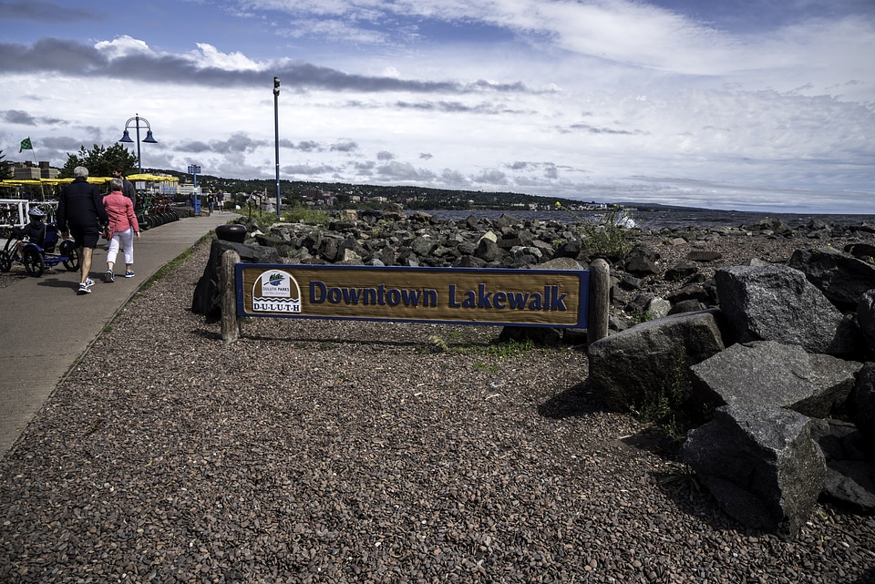 Downtown Lakewalk in Duluth, Minnesota