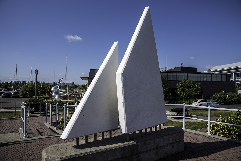 Artwork of two boards in Thunder Bay, Ontario, Canada