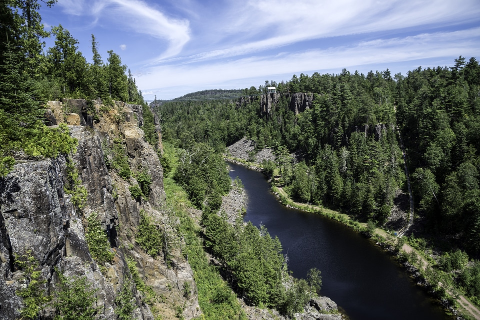 River, Canyon, Sky, and Landscape, at Eagle Canyon, Ontario