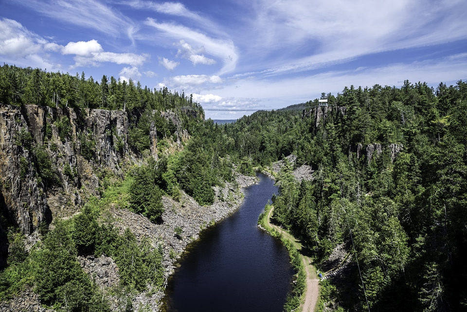 Scenic Canyon and River at Eagle Canyon, Ontario