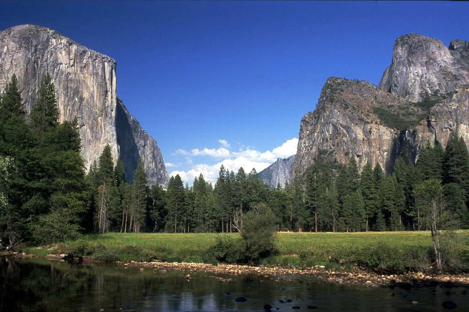 Yosemite National Park, landscape view in California photo