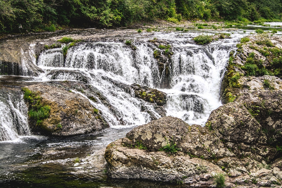 Cascading Waterfall Scenery landscape