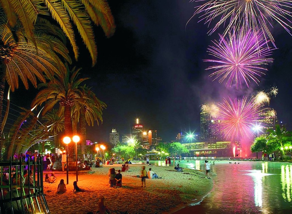 Riverfire fireworks during Brisbane Festival