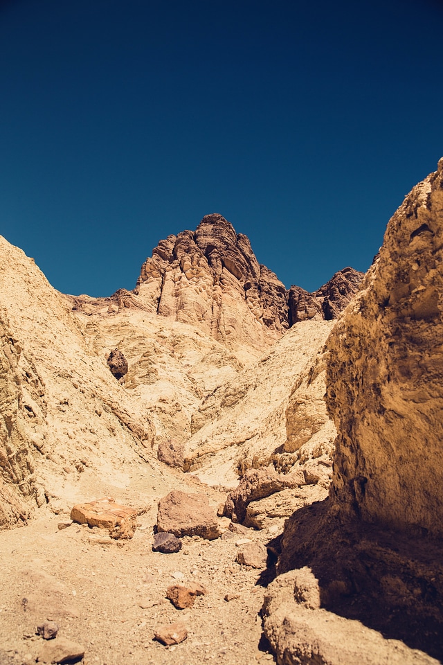 Rocks and hills in Death Valley National Park, Nevada photo