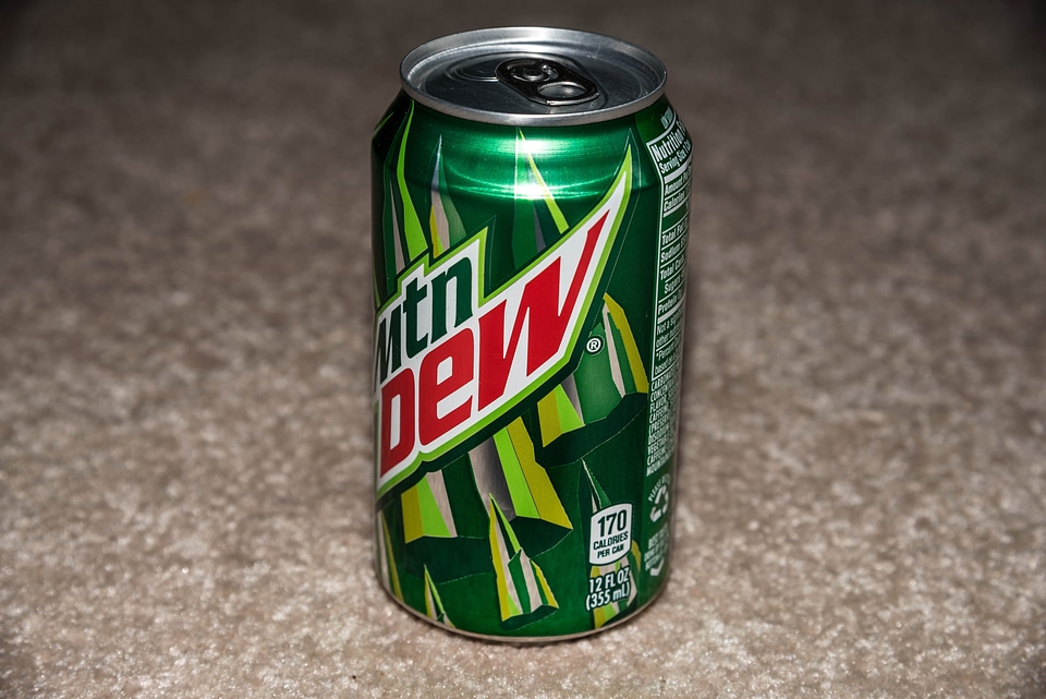 Can of Mountain Dew