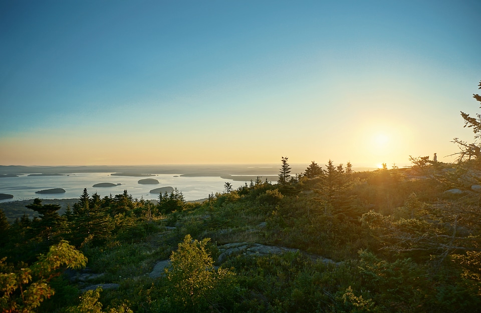 Landscape at Bar Harbor at Acadia National Park, Maine