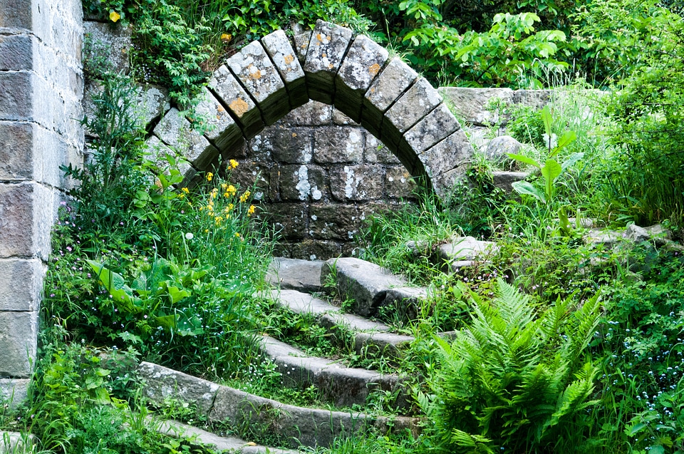 Garden architecture stone