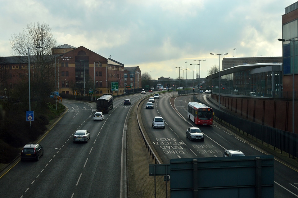Wolverhampton's Ring Road in England