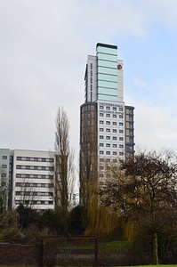 Victoria Halls tower in Wolverhampton, England