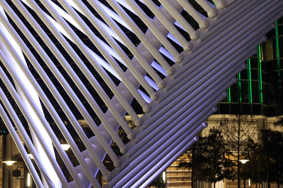 Abstract art sculpture in Oklahoma City, Oklahoma