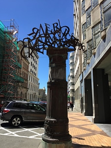 Sculpture of Letters in Wellington, New Zealand photo