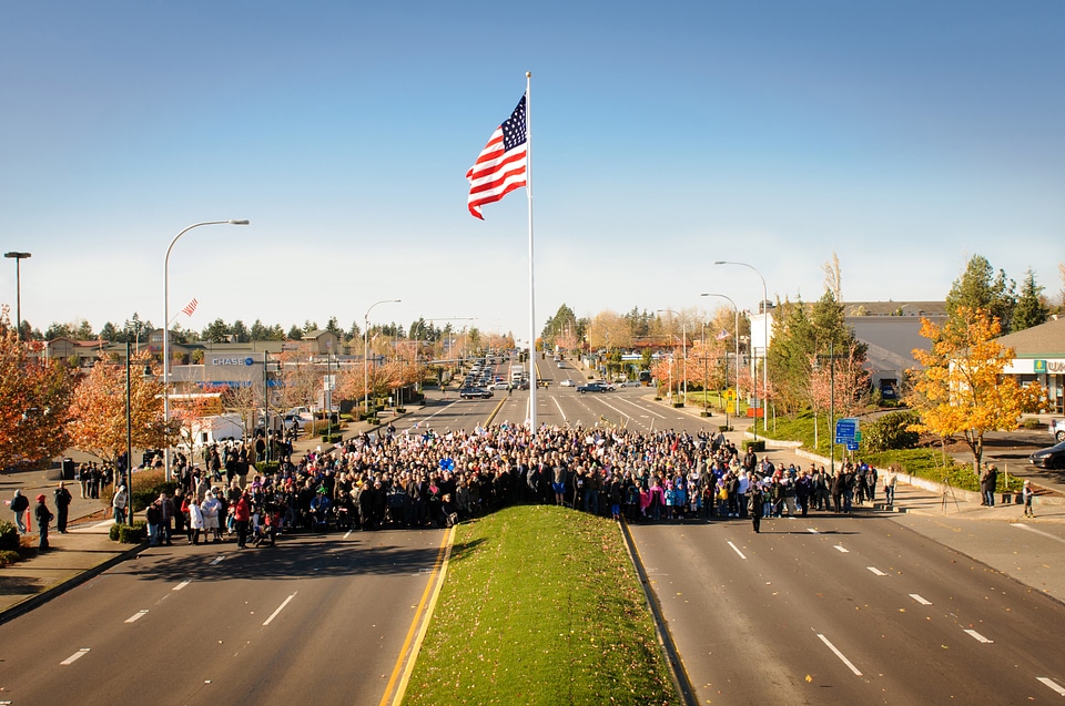 Dedication of Downtown Flag and Veterans Way in Federal Way, Washington