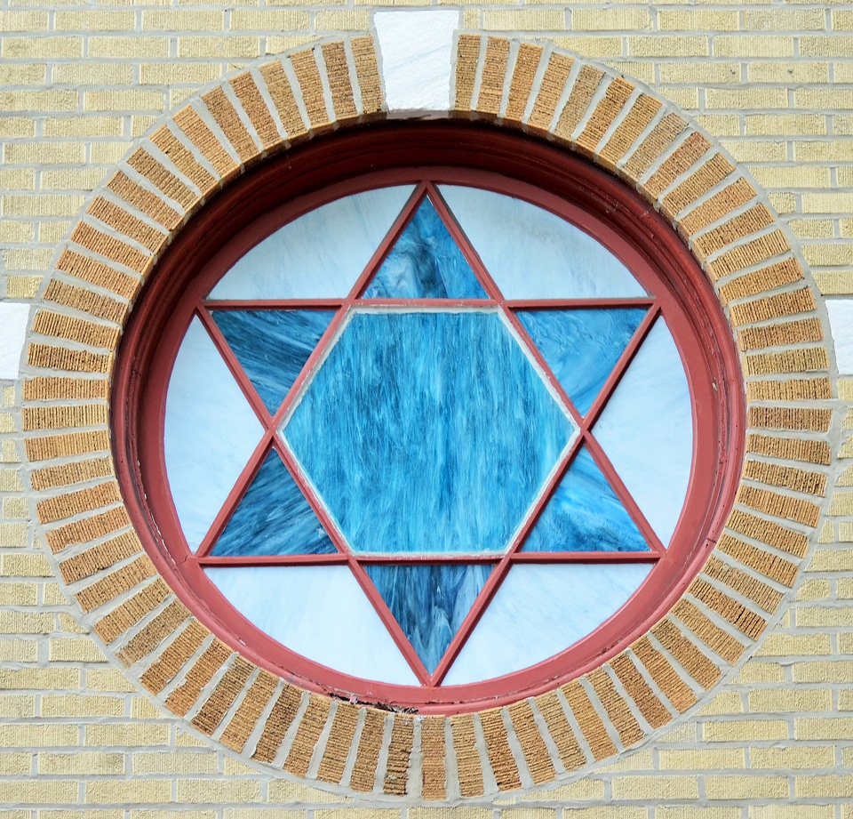 Star of David Window Art