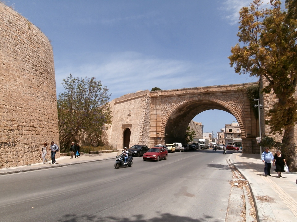 Chanioporta and Pantokratoras Gate in Heraklion, Greece