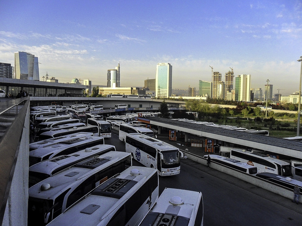 Intercity Bus Terminal in Yenimahalle, Ankara, Turkey