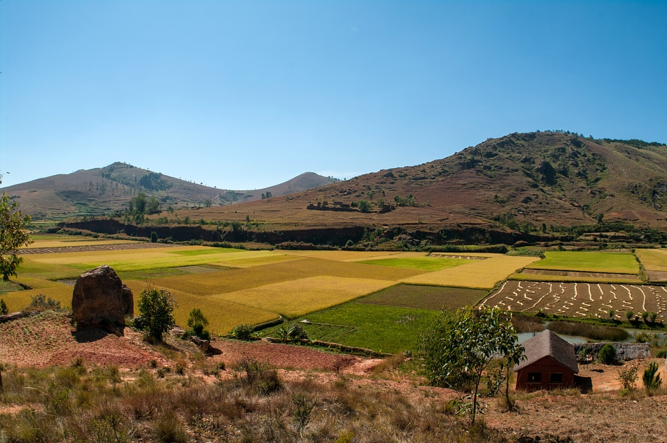Countryside landscape in Madagascar