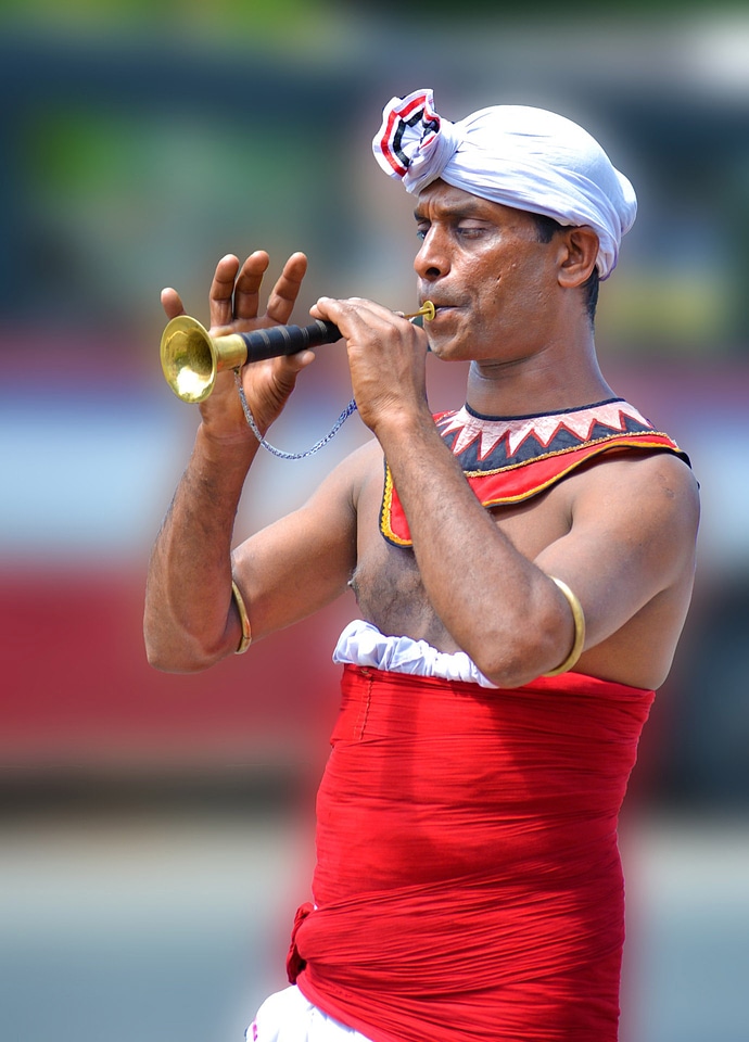 Local Trumpet player in Sri Lanka