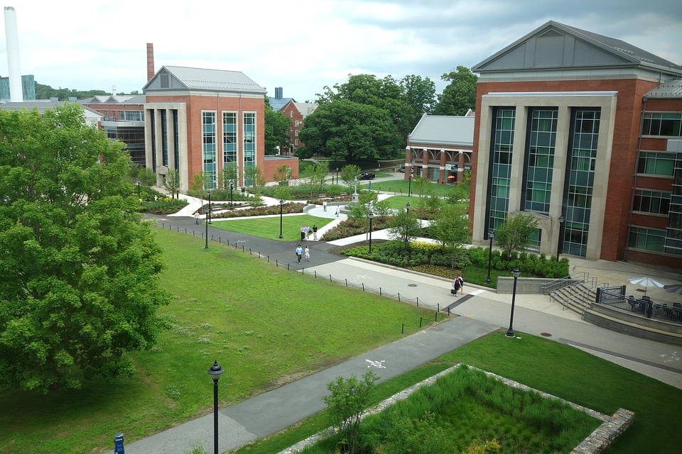 Main Quad of the University of Connecticut in Storrs