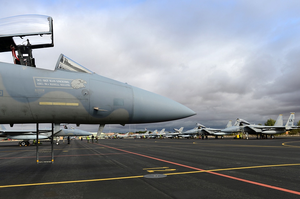 Fighter Jet at the air base in Albacete, Spain