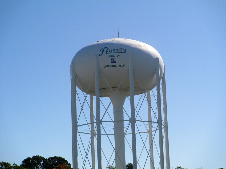 Ruston Water Tower in Louisiana
