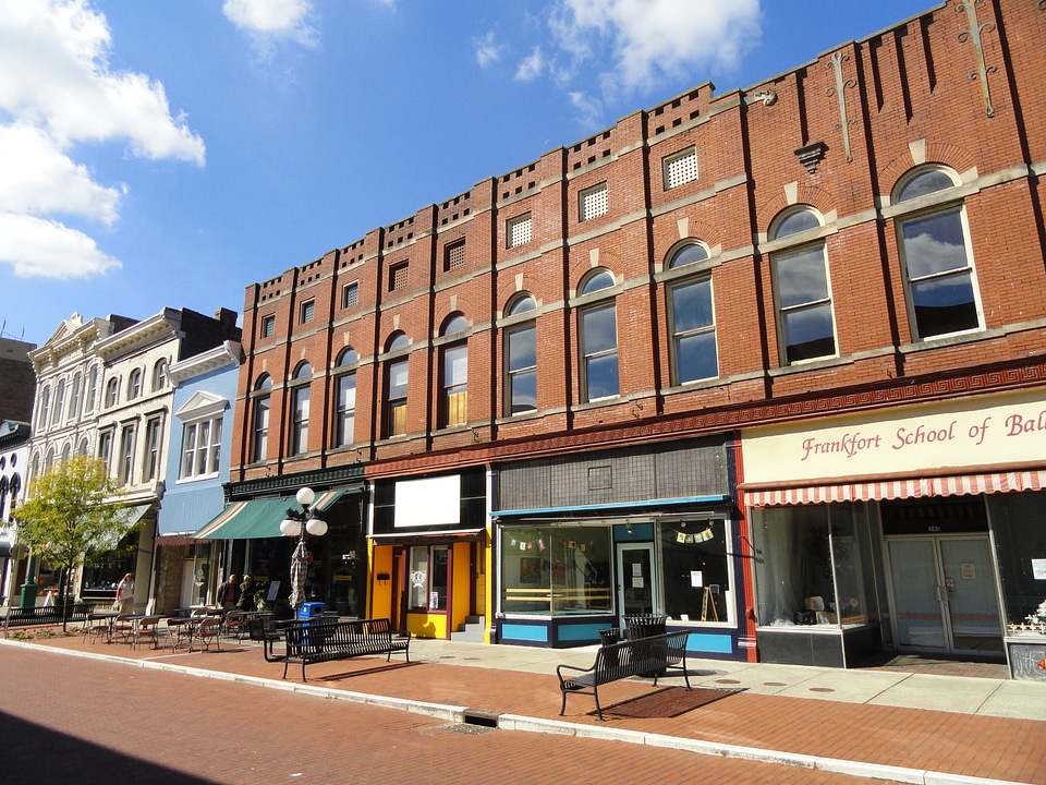 Downtown Frankfort in Kentucky