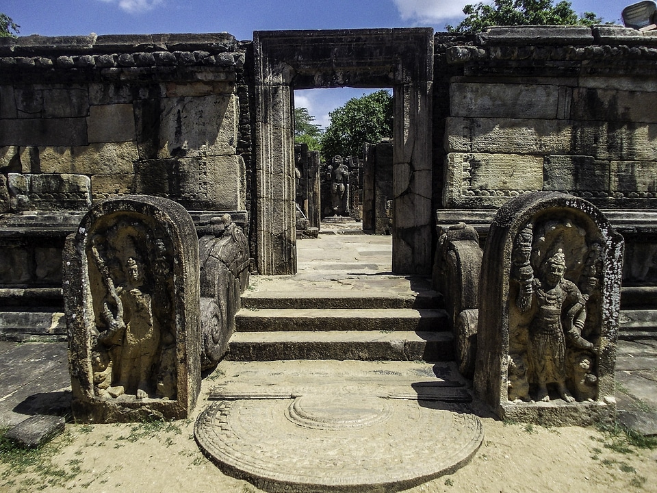 Ancient Stone Temple in Sri Lanka