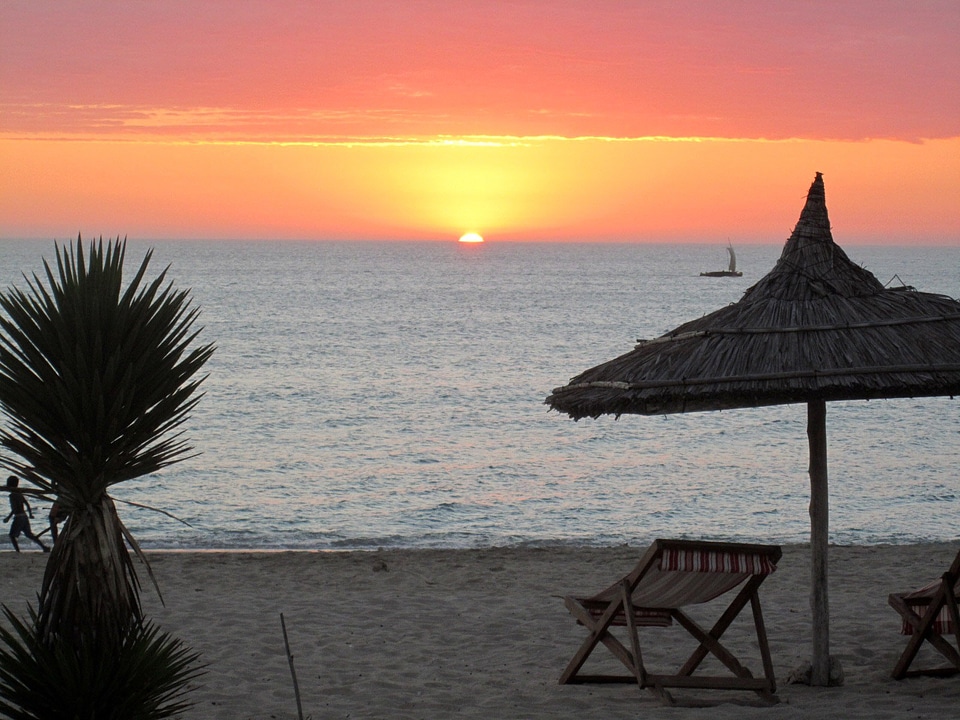 Seaside Sunset over the Indian Ocean in Madagascar