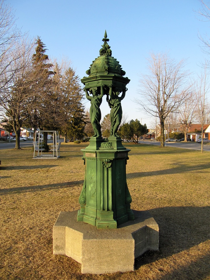 Wallace fountain at Isabelle park in Quebec, Canada