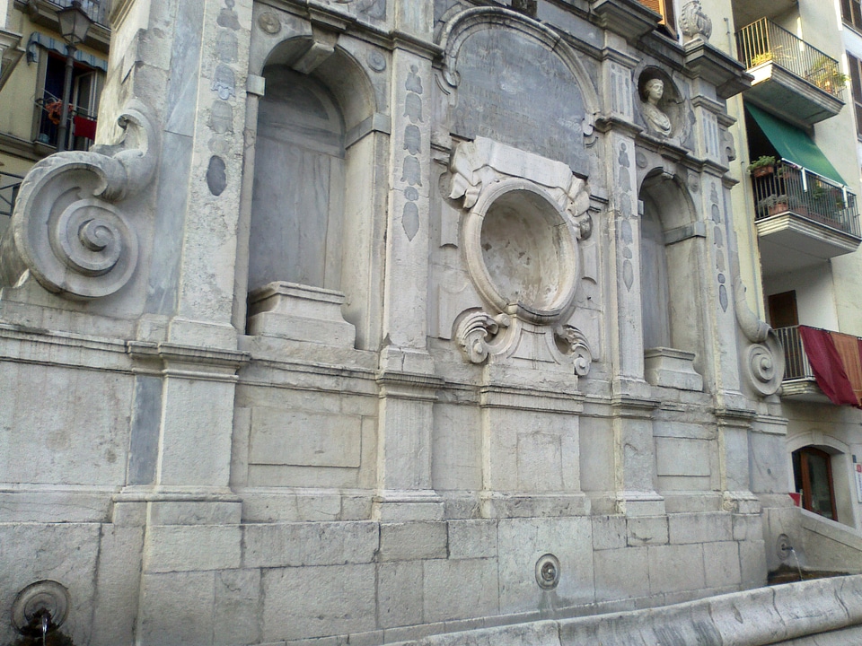 Fountain of Bellerophon in Avellino, Italy