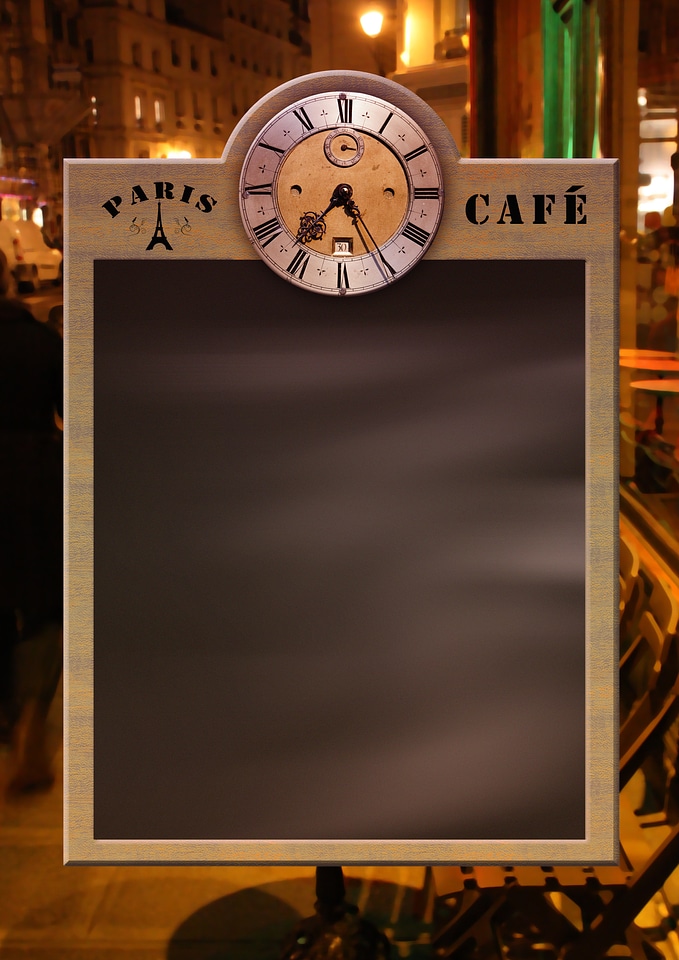 Clock restaurant cafe
