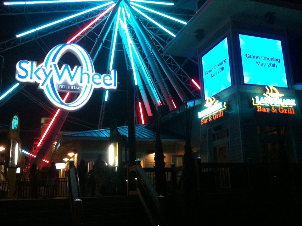 Skywheel at Night in Myrtle Beach, South Carolina