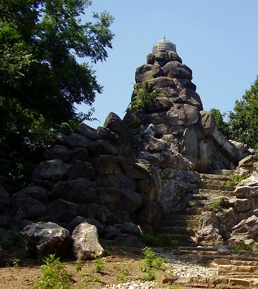 Crown's Hill in the Erzsébet Park in Godollo, Hungary