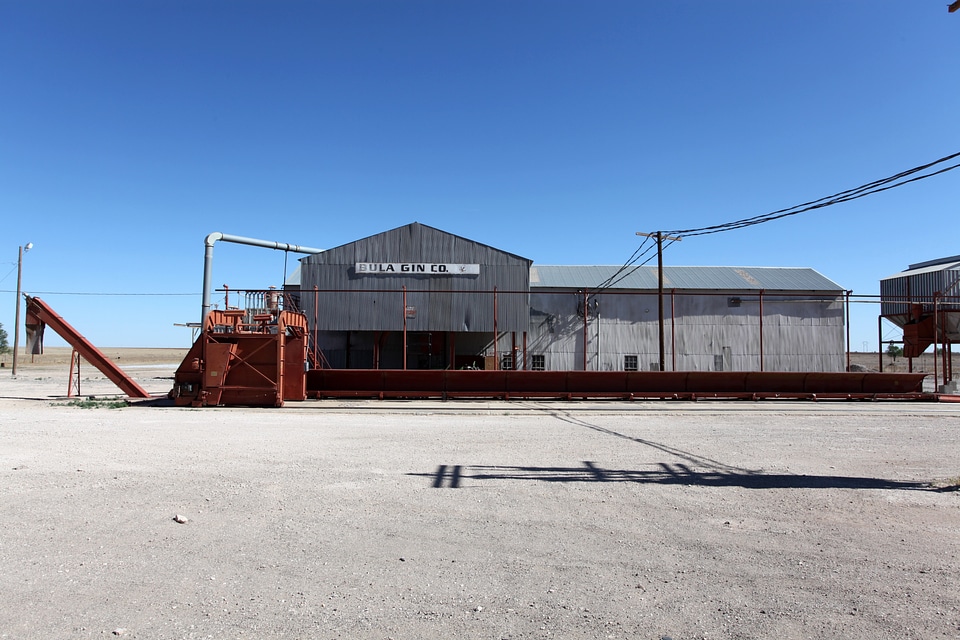 Cotton Gin building in Bula, Texas