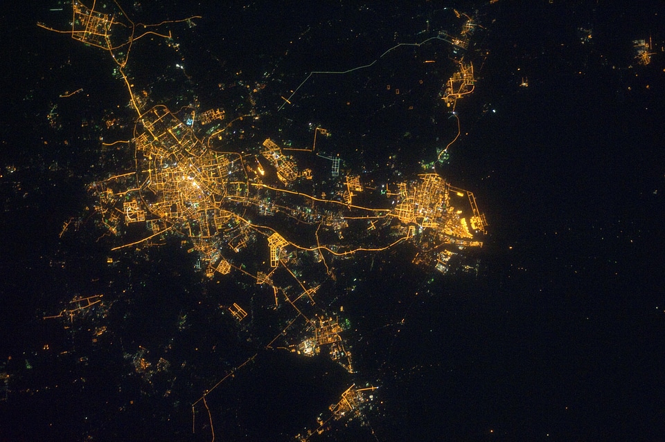 Satellite Image of Tianjin, China