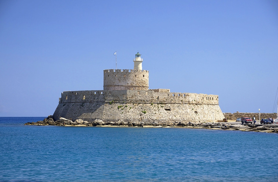 Fort Saint Nicolas in Rhodes, Greece