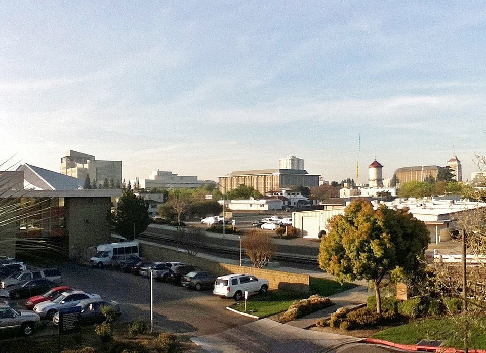 Looking at Downtown Fresno, California