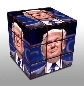 Donald Trump Rubik Cube photo