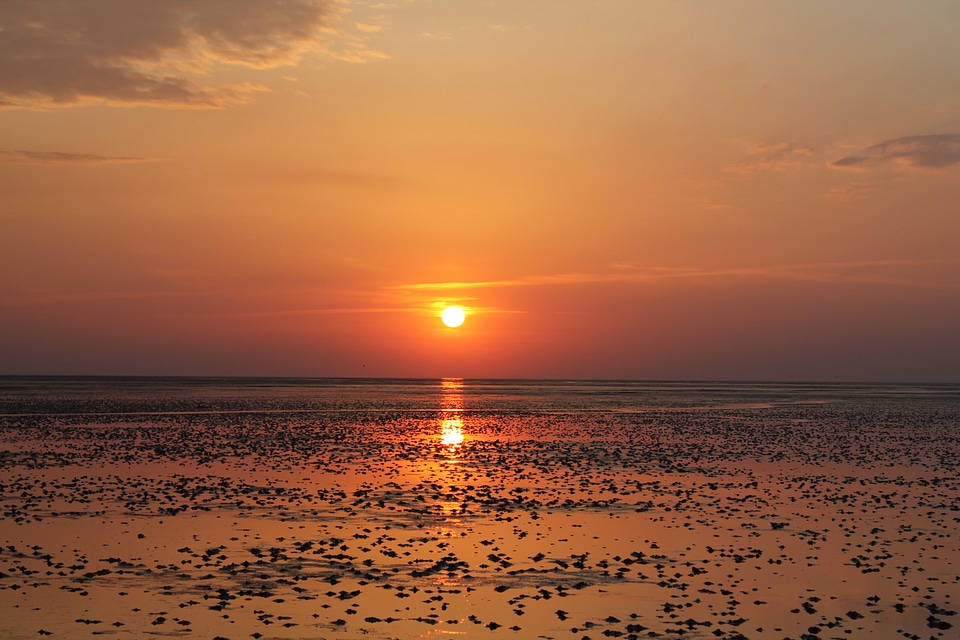 Ebb sunset evening sky