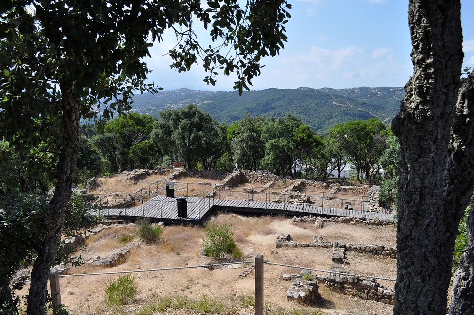 Puig de Castellet Iberian settlement at Lloret de Mar, Spain