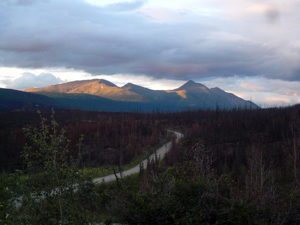 Nahanni Range Road near Tuchitua in the Yukon Territory, Canada
