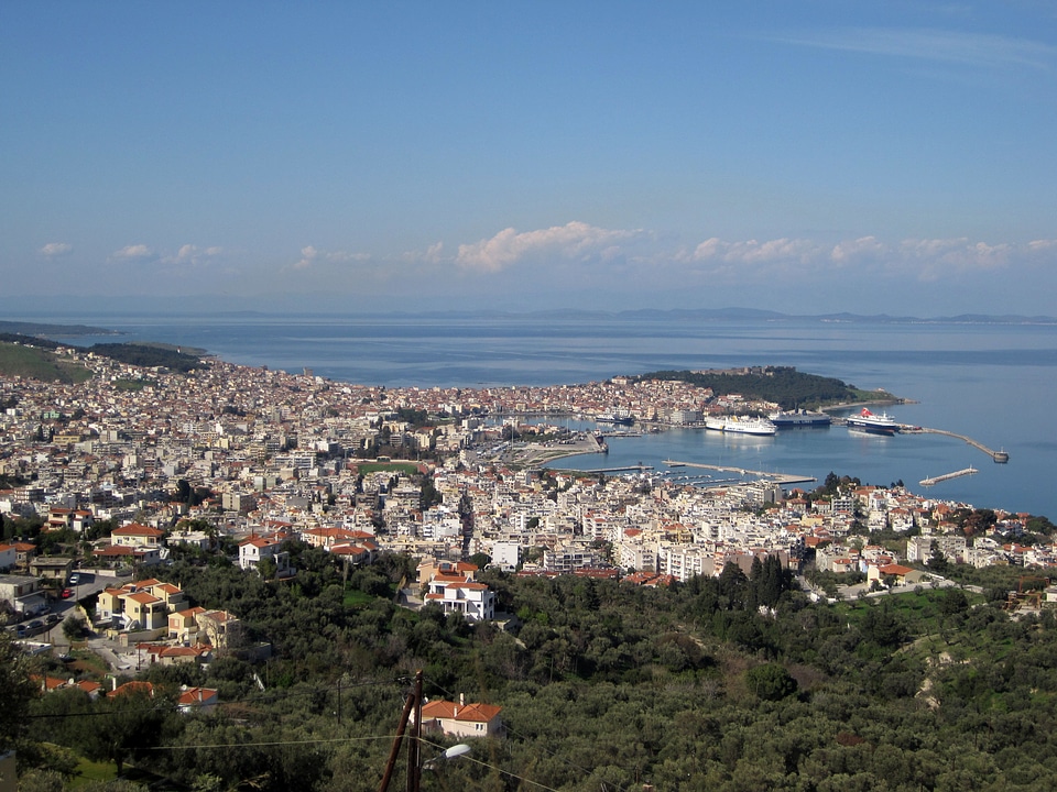 View of Mytilene, Greece