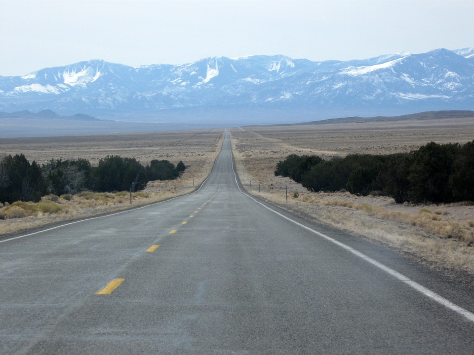 Route 50 in Great Basin National Park, Nevada