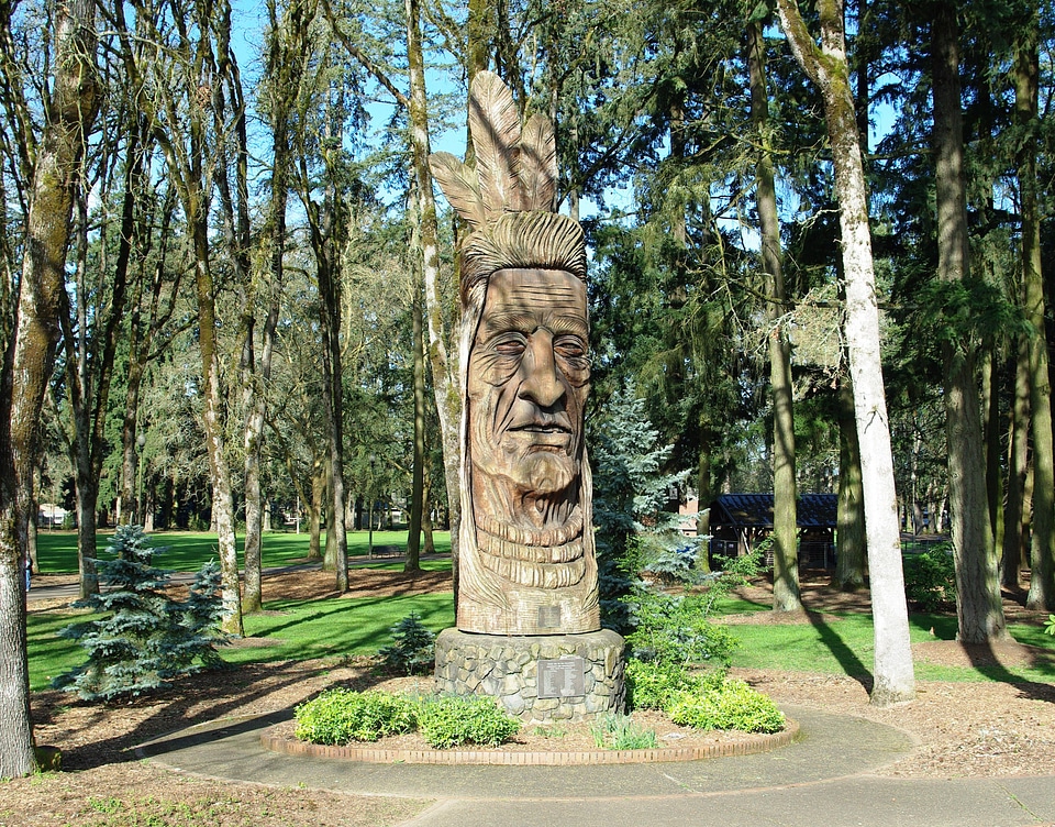 Shute Park sculpture in Hillsboro, Oregon