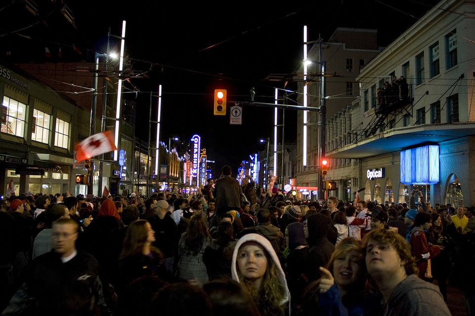 Granville Entertainment District in Vancouver, British Columbia, Canada