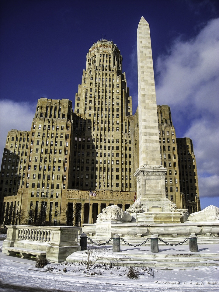 Buffalo City Hall and McKinley Monument in New York