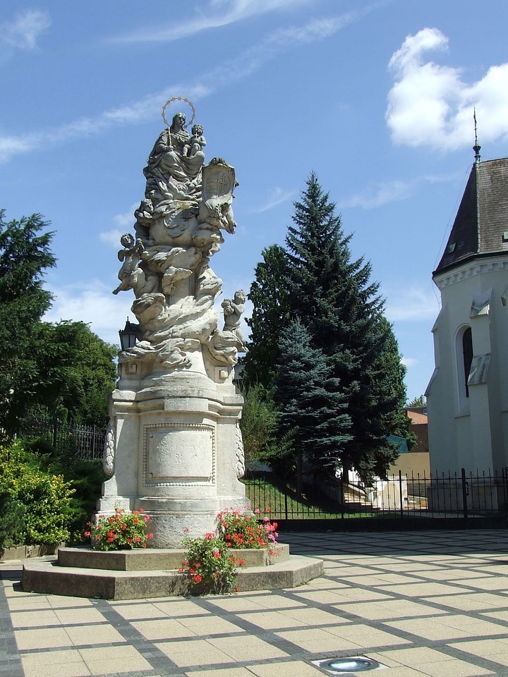 Rococo Maria Column in Kaposvar, Hungary