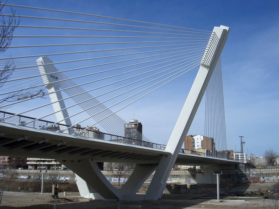 Príncep de Viana Bridge in Lleida, Spain