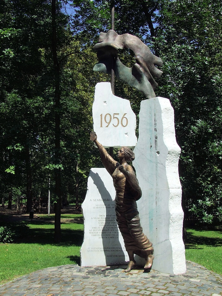 Monument of the Hungarian Revolution of 1956 in Kaposvar, Hungary
